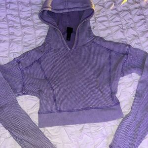 Wild Fable Lavender Cropped Hoodie